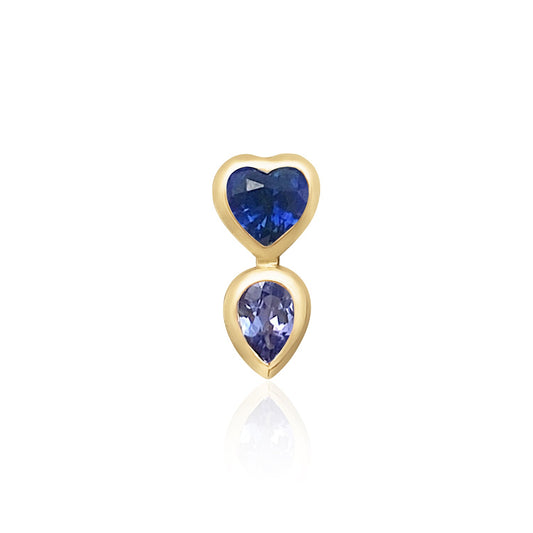 Heart & Pear Stud Earring