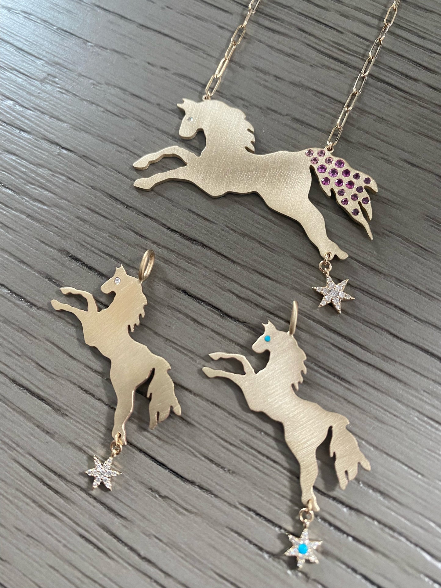 Small Horse Charm with Star