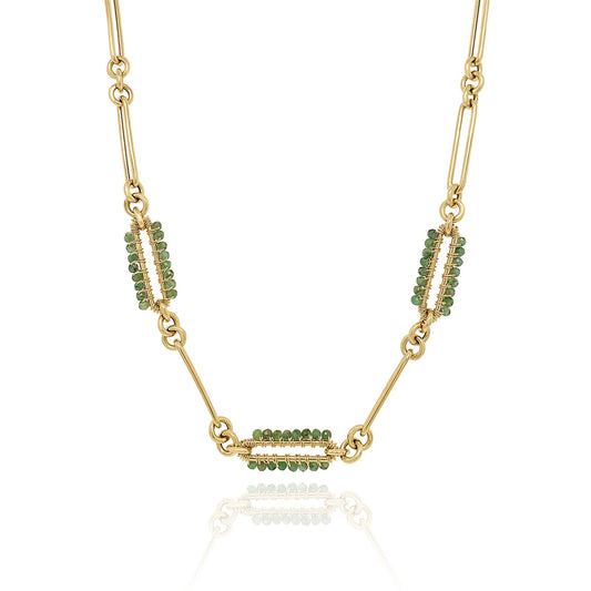 Emerald Beaded Chain