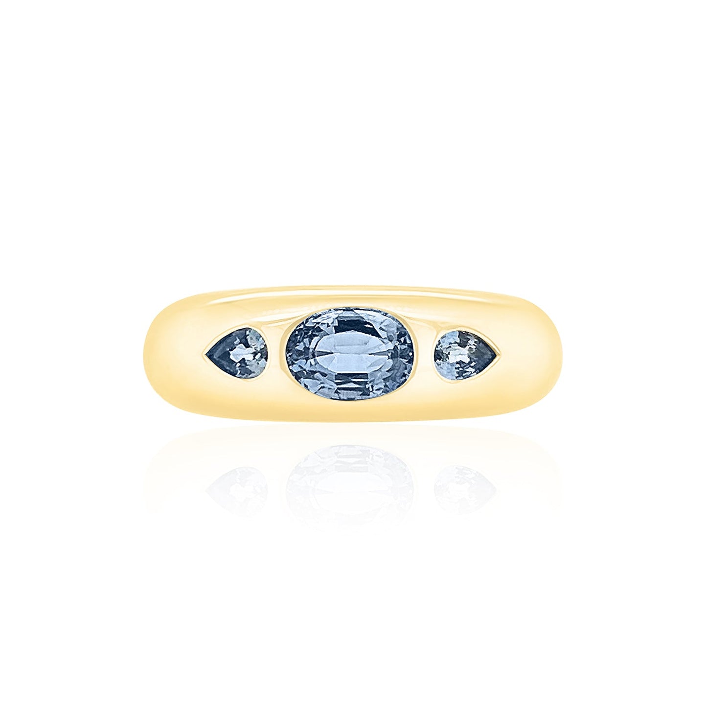 Oval Cut with Pear Sides Classic Nomad Ring