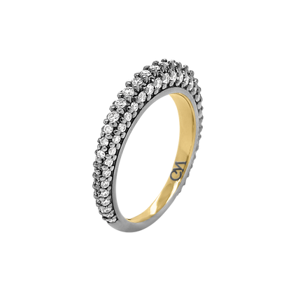 Super Skinny Pavé Nomad Ring