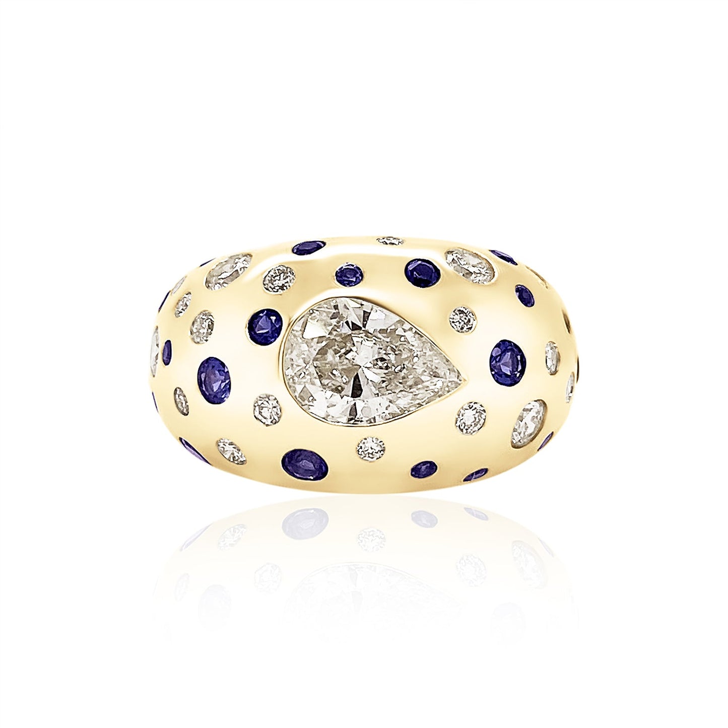 Polka Dot Chunky Nomad Ring