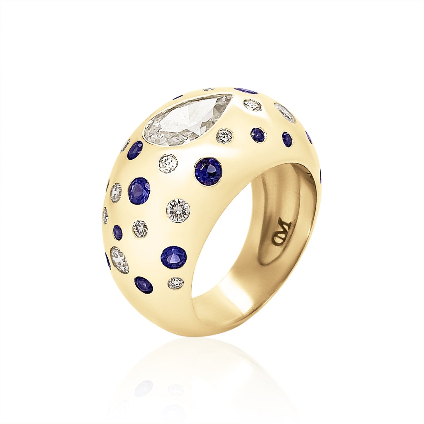 Polka Dot Chunky Nomad Ring