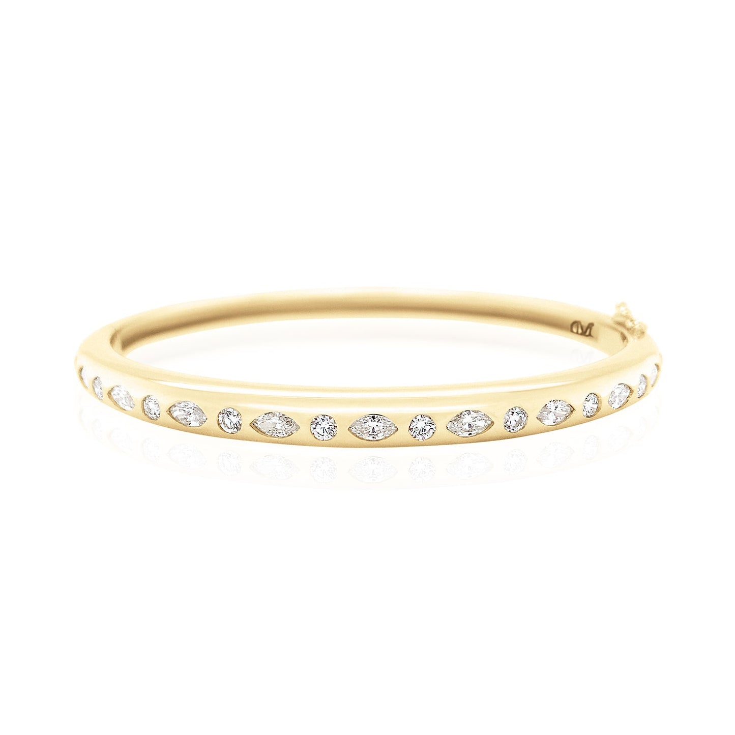 Marquise & Round Skinny Nomad Bangle