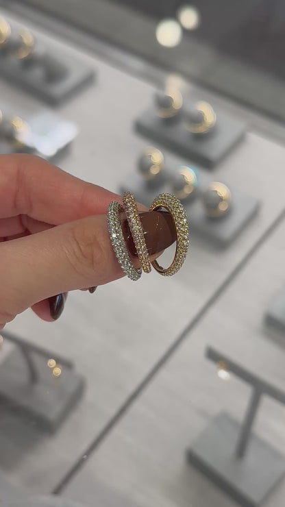 Super Skinny Pavé Nomad Ring